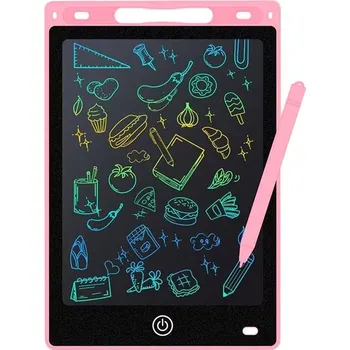 Magnetická kreslící tabulka TABLET TABLET NA KRESLENÍ PSANÍ LCD ZNIKOPIS 8,5 PALCE RŮŽOVÝ
