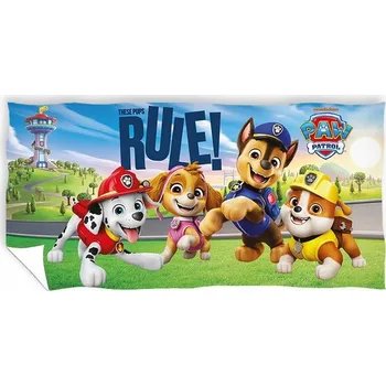 Osuška Tlapková patrola 70x140 Pejsci BAVLNA