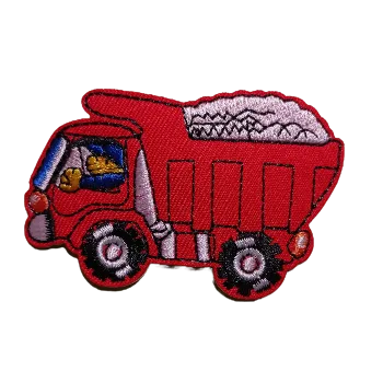 Nášivka Nášivka nažehlovací červený náklaďák