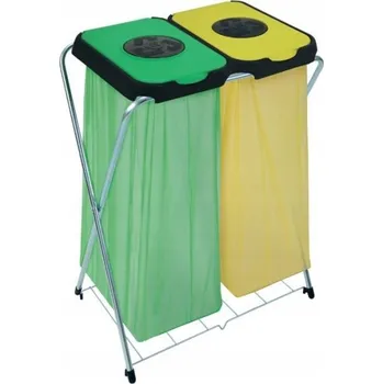Odpadkový koš Stojan a rám na pytle pro třídění kovů Artex 240l, vícebarevný