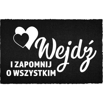 Rohožka KOKOSOVÁ VSTUPNÍ ROHOŽKA ČERNÁ DO DOMU | DÁREK VSTUPTE A ZAPOMEŇTE NA NEČISTOTY