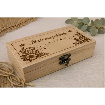 Dárkové dřevěné krabičky - šperkovnice Velikost: 12,5x7x5cm