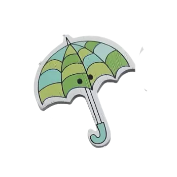 Knoflík Knoflík dřevěný deštník VIII (3,0 x 3,5 cm)