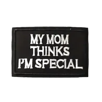 Nažehlovací nášivka - MY MOM ... (7,9 x 4,9 cm)