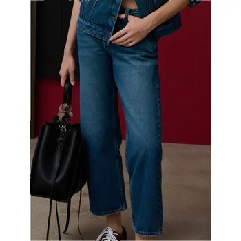 Dámské kalhoty Sinsay - Kalhoty s potiskem - námořnická modrá - 889EV-59J - 889EV-59J-32