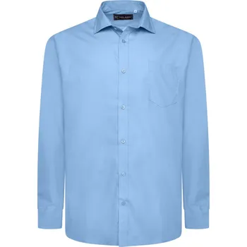 Pánská móda KAM košile pánská KBS 601 nežehlivá modrá 6XL