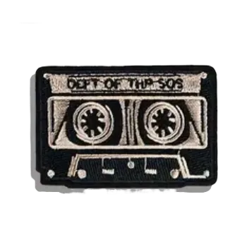 Nažehlovací nášivka - retro kazeta (7,0 x 4,7 cm)