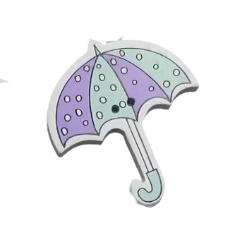 Knoflík Knoflík dřevěný deštník IX (3,0 x 3,5 cm)