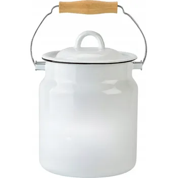 Dóza na potraviny IGMAR SMALTOVANÁ konvička/nádoba na mléko 3 l s víkem