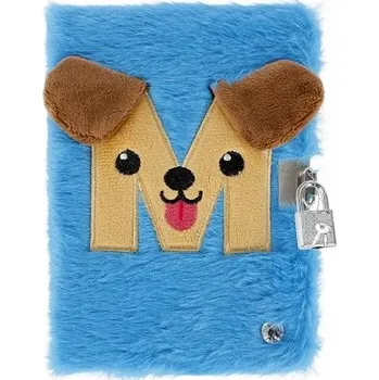 Zápisník PLYŠOVÝ PAMÁTNÍK A5 MODRÝ HEBKÝ NOTES TAJEMSTVÍČEK PRO DĚTI HIT