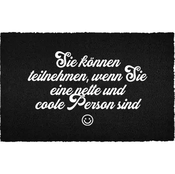 Rohožka Černá kokosová rohožka vstupní do domu | Pro milou a fajn osobu Dárek