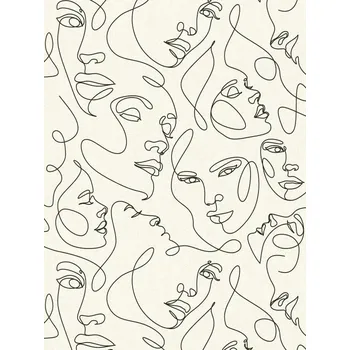 Tapeta A.S. Création | Vliesová tapeta na zeď PintWalls 3 79172-1 | 0,53 x 10,05 m | bílá, černá + Bílá, černá vliesová tapeta na stěnu 791721 v rozměru 0,53 x 10,05 m