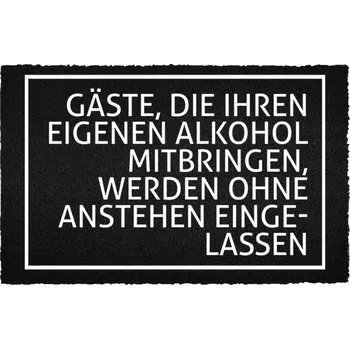 Rohožka Černá kokosová rohožka vstupní do domu Vlastní Alkohol Dárek 40x60