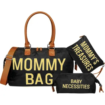 Dětský batoh MXM Mommy bag - Černá, set 3ks