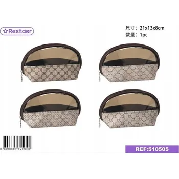 Kosmetická taška Elegantní Poloprůhledná Kosmetická Taštička ve tvaru Půlměsíce na Make-up