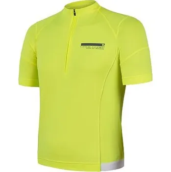 cyklistický dres SENSOR CYKLO COOLMAX ENTRY pánský dres kr.rukáv neon yellow Velikost: L