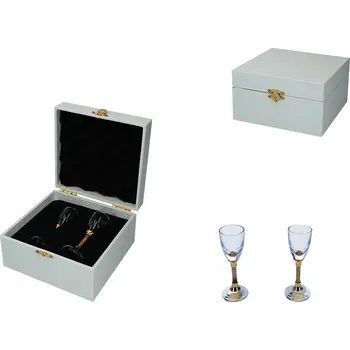 Sklenice SADA 2 SKLENIC NA VODKU SKLENIČKY DÁREK PRO MUŽE