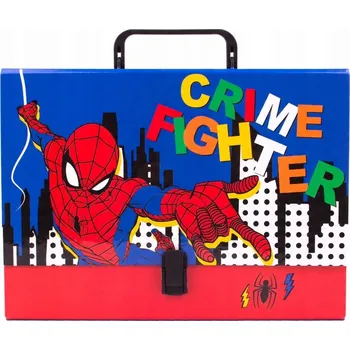 Aktovka na dokumenty POŘADAČ NA KRESLENÍ ORGANIZÉR PRO CHLAPCE S MADLEM KUFŘÍK Spiderman