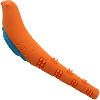 Hračka pro psa Hračka Dog Fantasy pták pískací oranžovo-modrá 32x8,9x6 cm