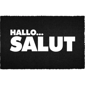 Rohožka Černá kokosová rohožka vstupní do domu | Vítáme Salut Dárek 40x60cm