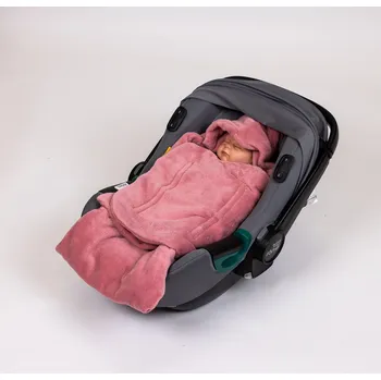 Dětská deka Tulimese Zavinovací deka do autosedačky malinová