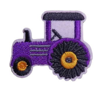 Nášivka nažehlovací traktor fialový