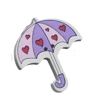 Knoflík Knoflík dřevěný deštník XI (3,0 x 3,5 cm)