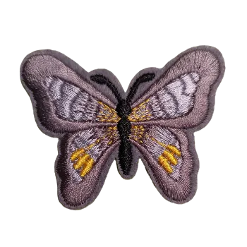 Nášivka nažehlovací motýl šedý