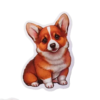 samolepka Samolepky - psi VIII (sada 5 ks)