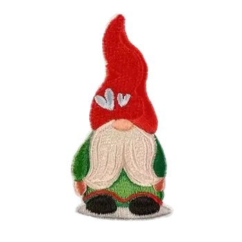 Nažehlovací nášivka - vánoční skřítek III (3,9 x 7,7 cm)