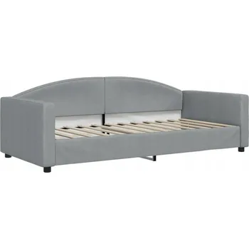 Pohovka Světle šedá pohovka s funkcí spaní 223 x 100 x 75 cm