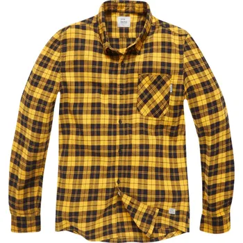 Pánská košile Flanelová košile Vintage Industries Riley Yellow Check XL