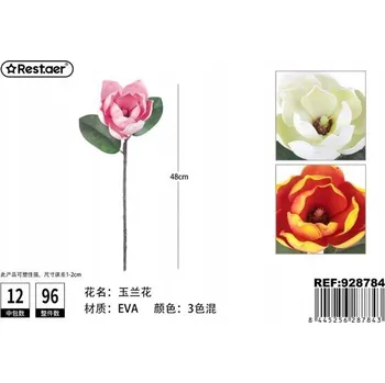 umělá květina Umělý Květ Magnolie 48 cm Růžová EVA Dekorace