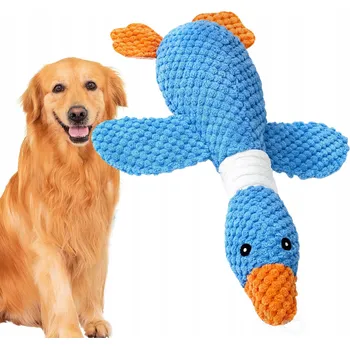 Hračka pro psa Kachna pískací hračka pro zvířata, plyšová plyšák