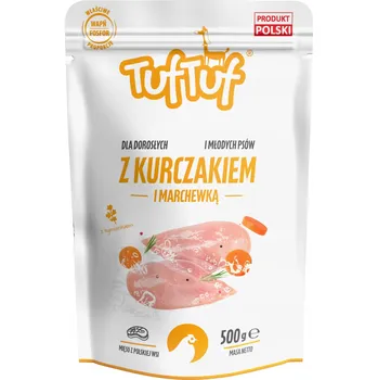 Krmivo pro psa Vlhké krmivo pro psy Tuf Tuf Kapsička mleté maso s kuřecím 500g