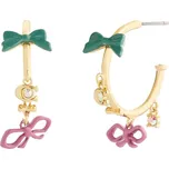 COACH Náušnice zlatá / jedle / eosin