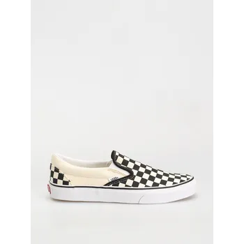Pánské tenisky Vans Classic Slip On (blk whtchckerboard/white) 36, bílá