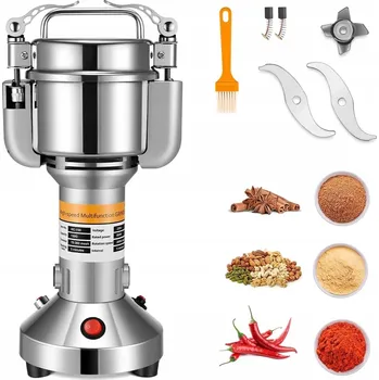 Kuchyňský mlýnek Elektrický mlýnek na koření a obilí, vysokorychlostní, 850W