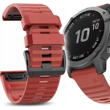 Řemínek na hodinky Řemínek JG Smart pro Garmin 26mm červený