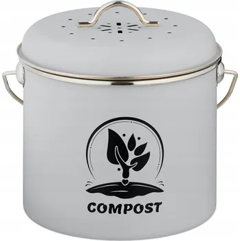 Odpadkový koš Odpadkový koš Relaxdays 3,5 l černý, šedý