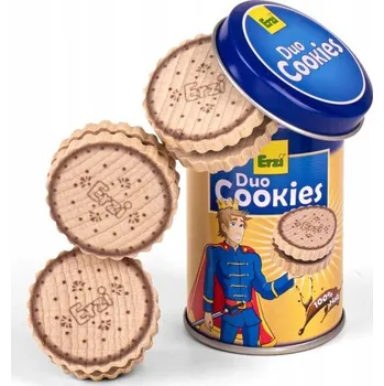 Dřevěná hračka Sušenky Duo v plechovce Erzi