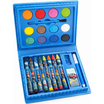 Výtvarná sada VELKÁ UMĚLECKÁ SADA NA MALOVÁNÍ KRESLENÍ KREATIVNÍ KUFR XXL 208 dílů