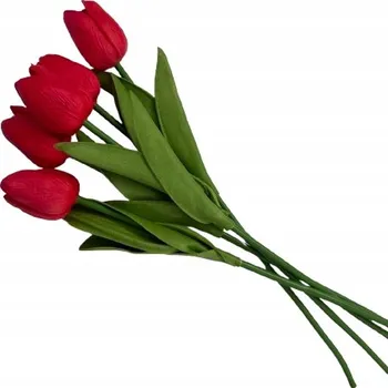 umělá květina TULIPÁN KRÁSNÁ UMĚLÝ KVĚT JAKO ŽIVÉ UMĚLÉ KVĚTY