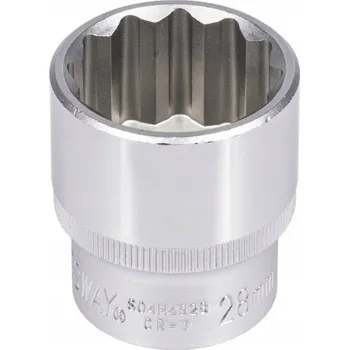 Klíč JONNESWAY NÁSTRČNÝ KLÍČ 1/2" 12HRANNÝ KRÁTKÝ 28mm