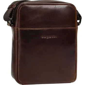 Pánská kožená malá taška přes rameno Bugatti Romano 49401502 hnědá