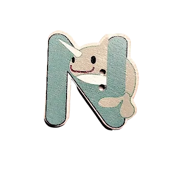 Knoflík Knoflík dřevěný N