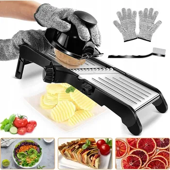 Kráječ zeleniny PROFESIONÁLNÍ MANDOLÍNA KRÁJEČ NA ZELENINY OVOCE STRUHADLO S NASTAVENÍM