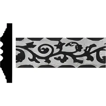 Zábradlí madlovina vzorovaná AW40x8, 6 m - zdobené kované madlo, profil 40 x 8 mm, bez povrchové úpravy, prodej v délkách 3 a 6 m