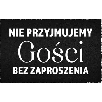 Rohožka KOKOSOVÁ VSTUPNÍ ROHOŽKA ČERNÁ DO DOMU DÁREK BEZ OHLÁŠENÍ 60X40