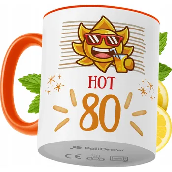 Hrnek Polidraw Hrnek Polidraw Narozeniny80 keramika 330 ml